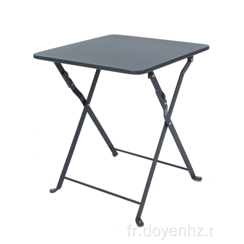 Table Carrée Pliante en Métal 40cm